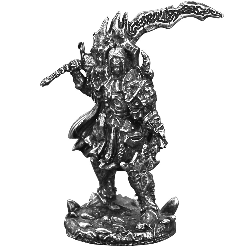 Home Decor Enthusiast - Metal Warrior Knight Action Figure, Desktop
