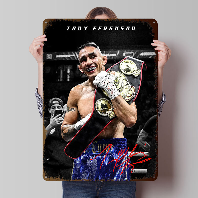 Victory Home Decor - Tony Ferguson Championship Victory Tin Poster