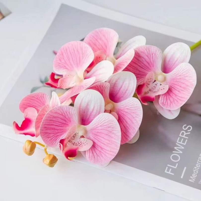 Home Decor Etsy - 3D Artificial Flowers Plastic Butterfly Orchid