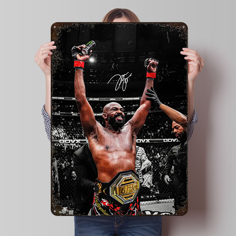 Victory Home Decor - Jon Jones Victory Celebration Metal Poster