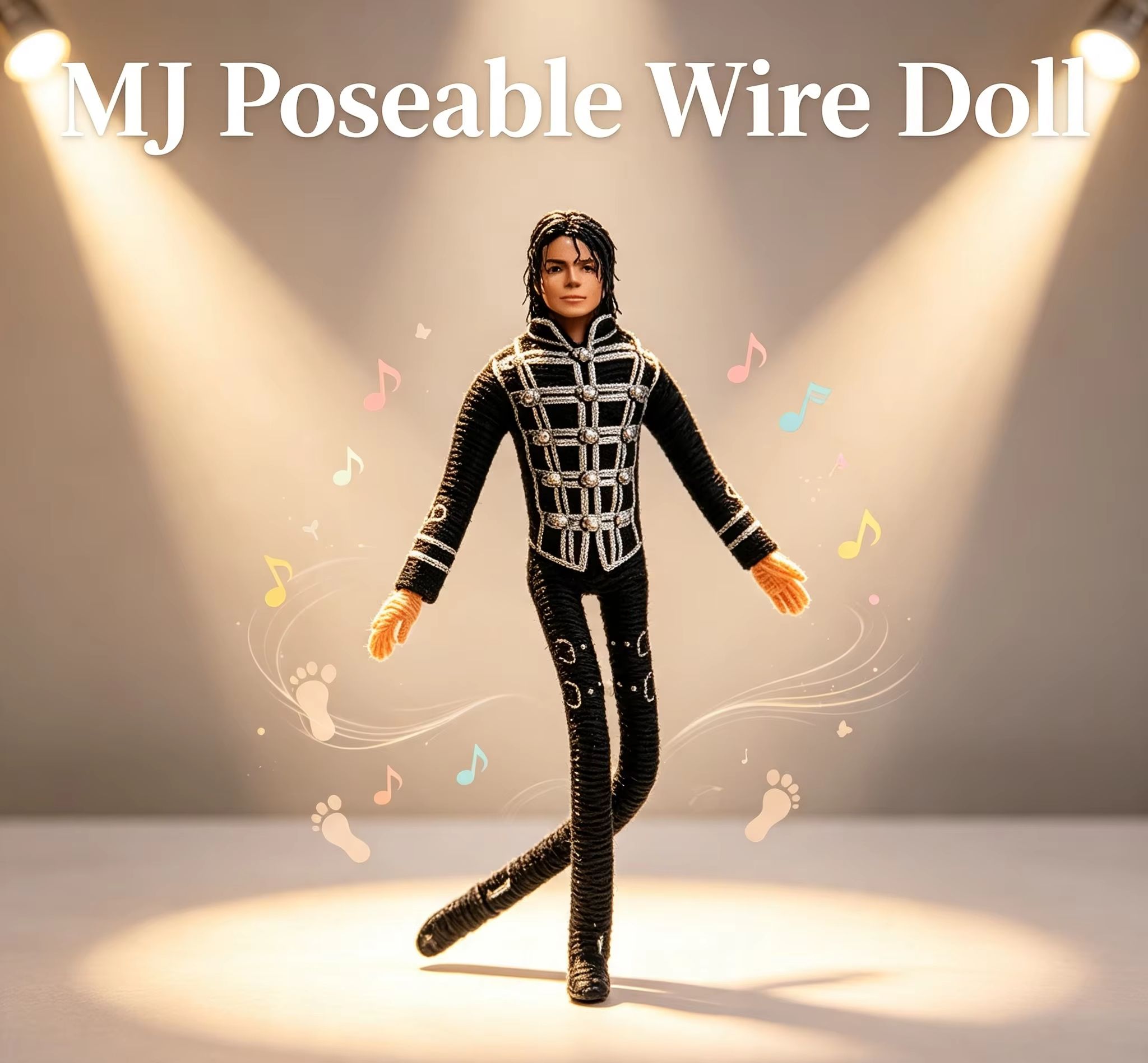 Home Decor Company - Michael Jackson Movable Joint Plush Stuffed