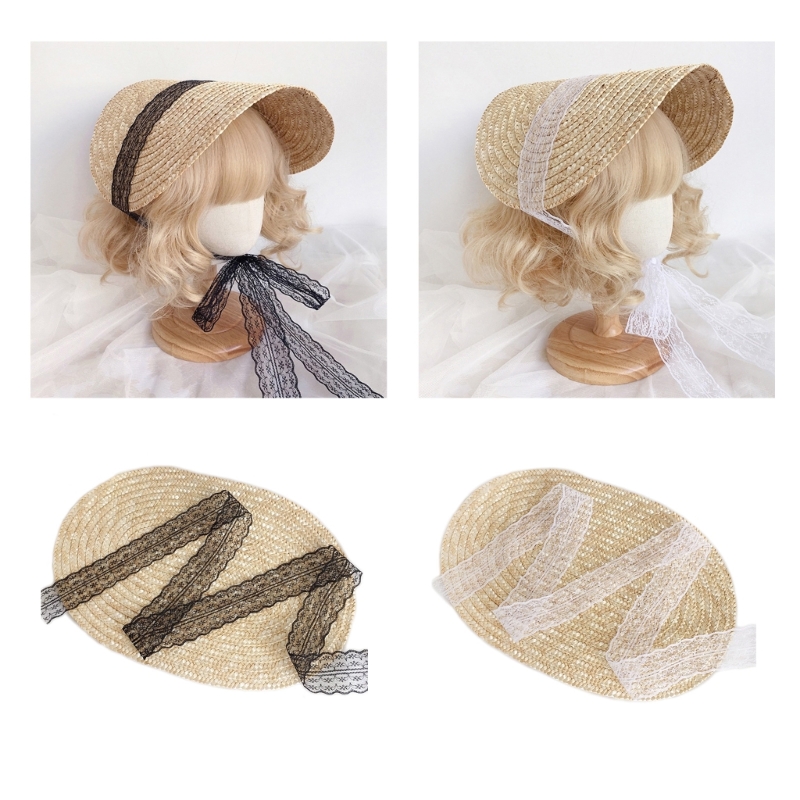 Victory Home Decor - French Style Victorian Bonnet Straw Cap