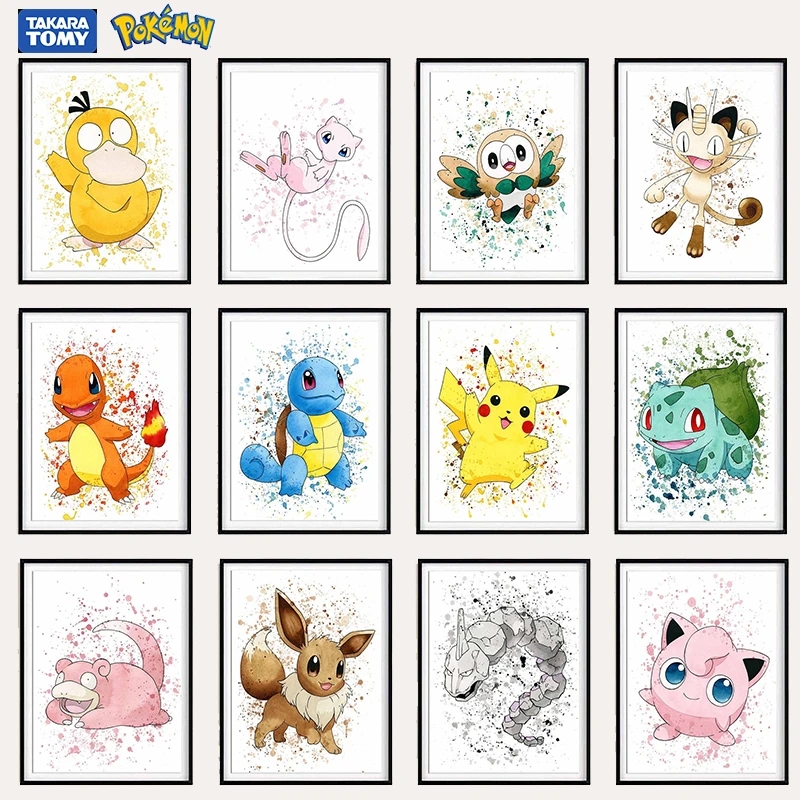 Home Decor Scrap - Pokemon Anime Comic Canvas Painting Cartoon