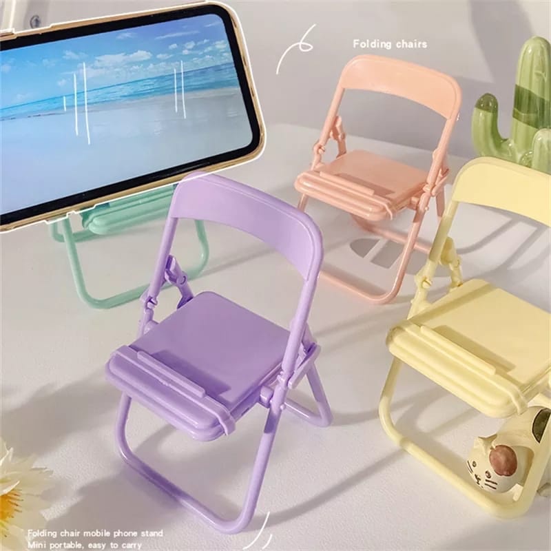 Home Decor Accessories - Cute Chair Phone Holder Stand Creative