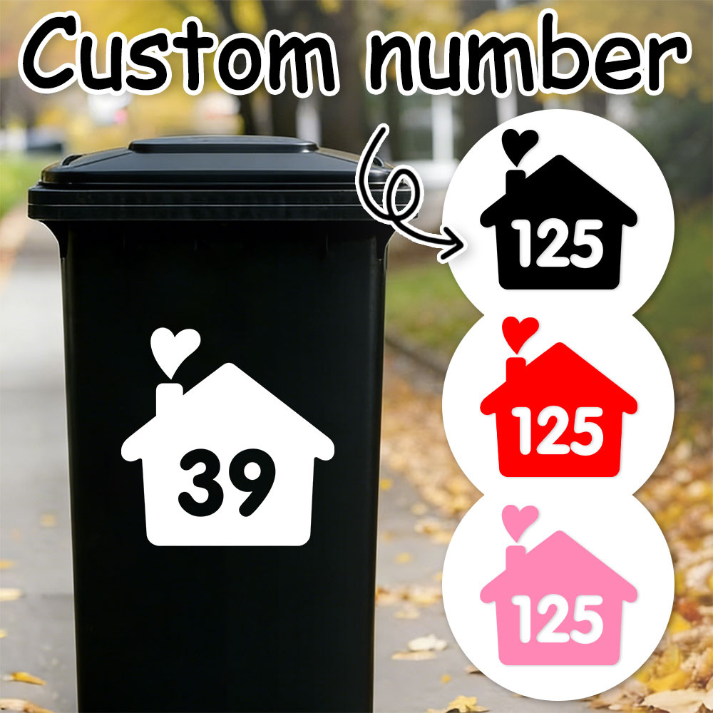 Home Decor Sticker - 1PC/3PCS Custom House Number Stickers Waterproof