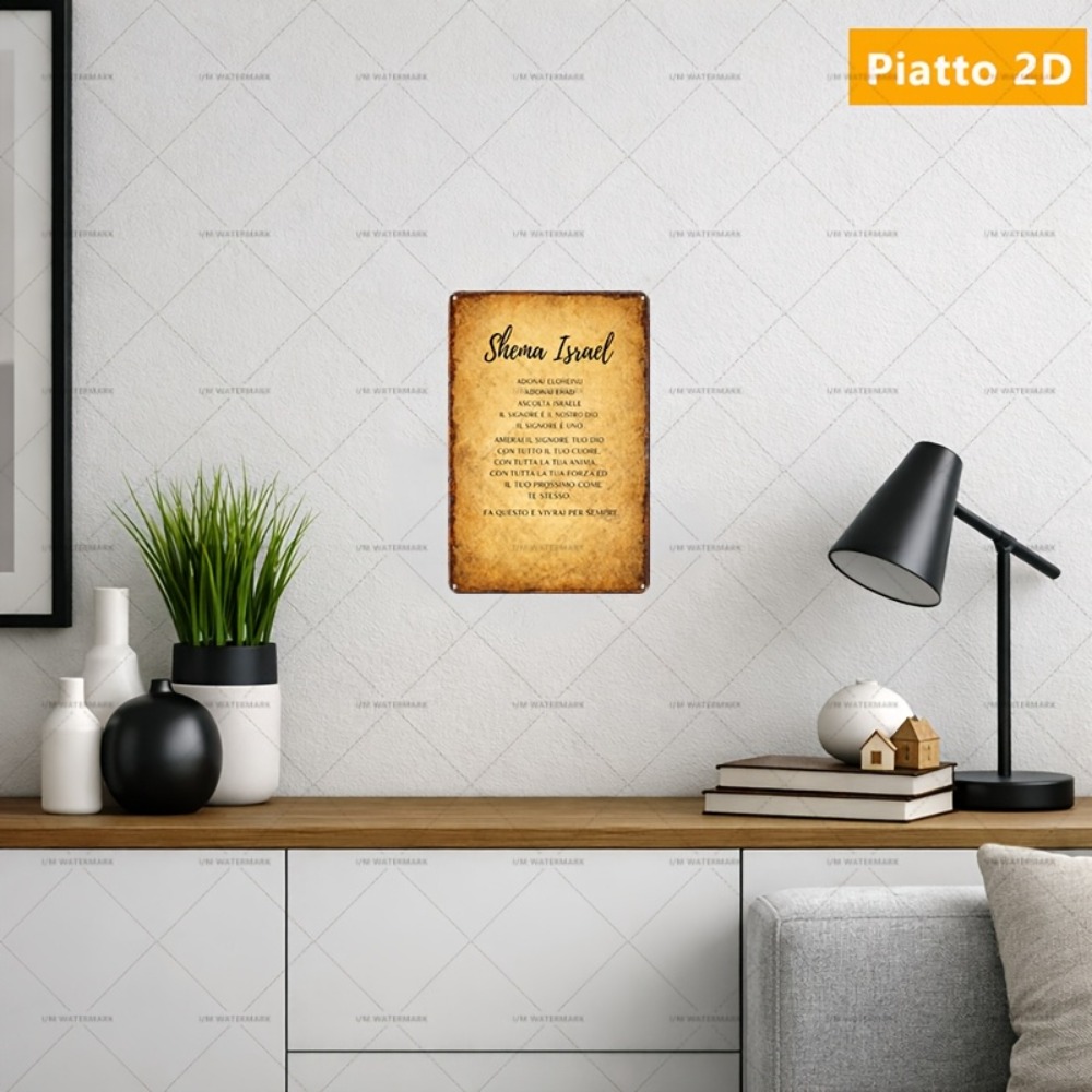 Home Decor In - CIFBUY Hebrew Scripture Aluminum Wall Art