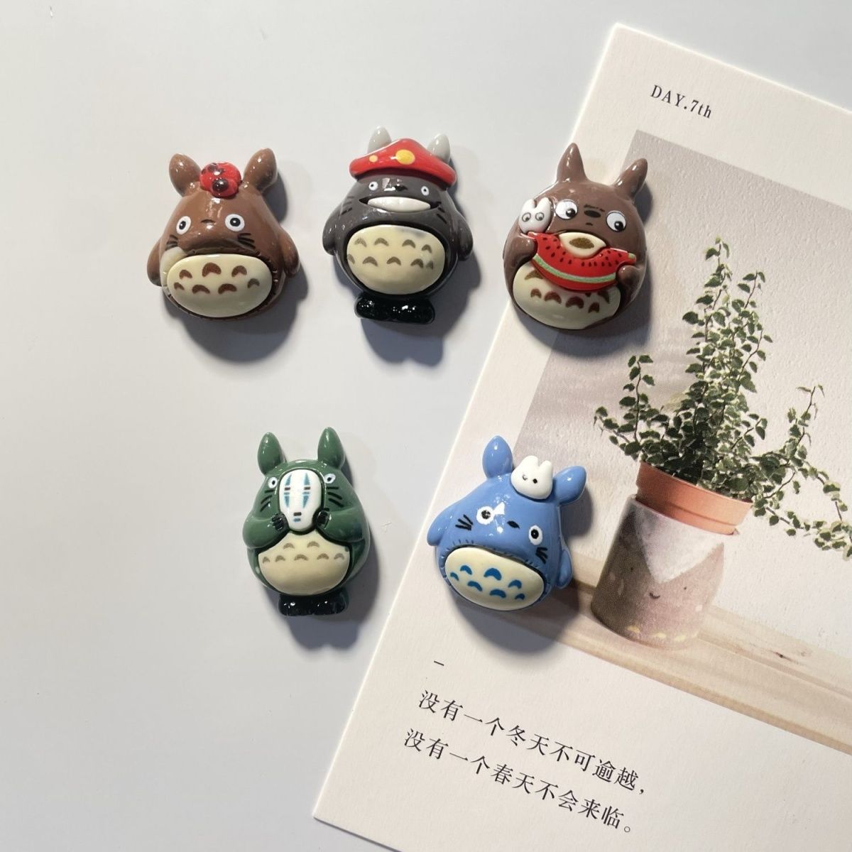Home Decor Sticker - Totoro Anime Resin Fridge Magnet Cute