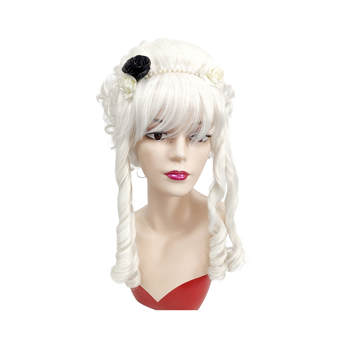 White Victorian Beehive Curly  - Victory Home Decor 评论和价格