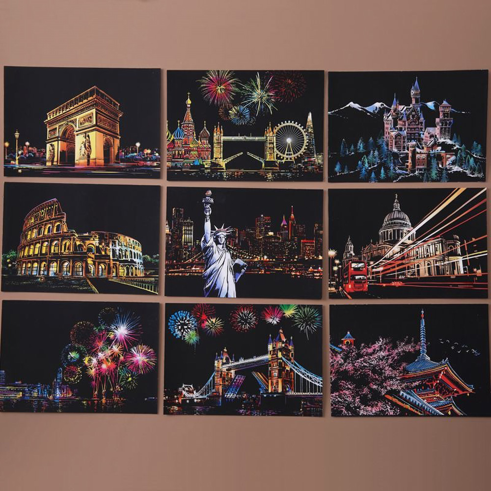 20*14cm DIY Night Scene Painti - Home Decor Scrap 评论和价格
