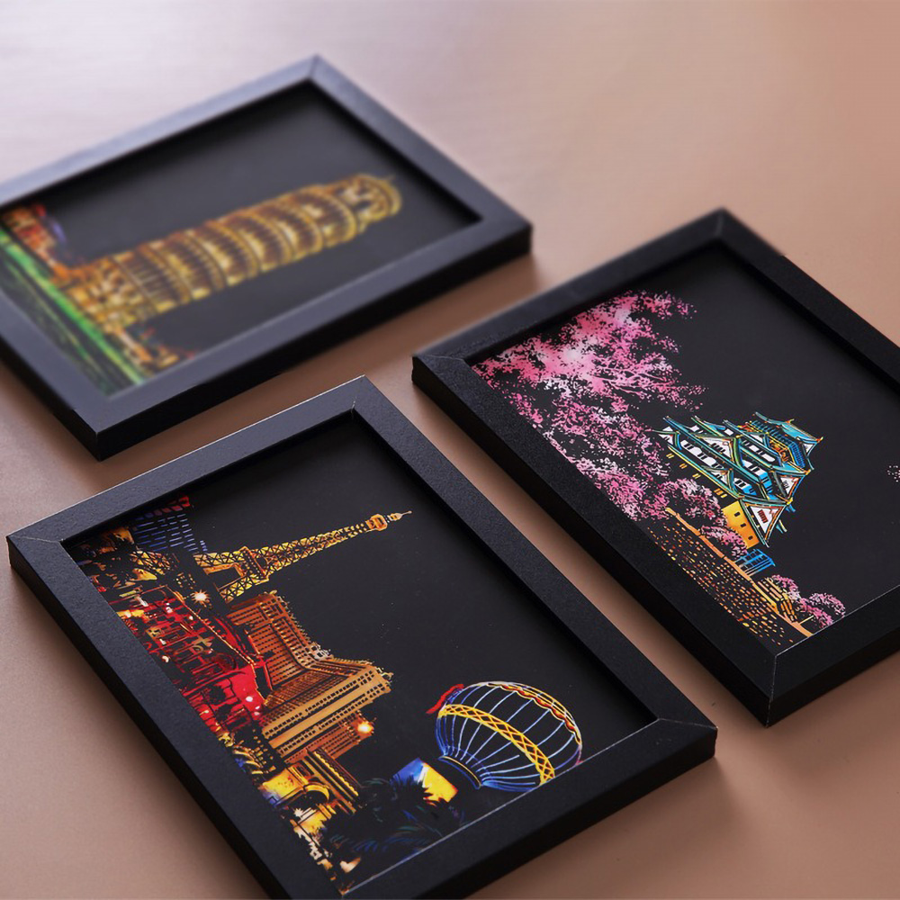 20*14cm DIY Night Scene Painti - Home Decor Scrap 评论和价格