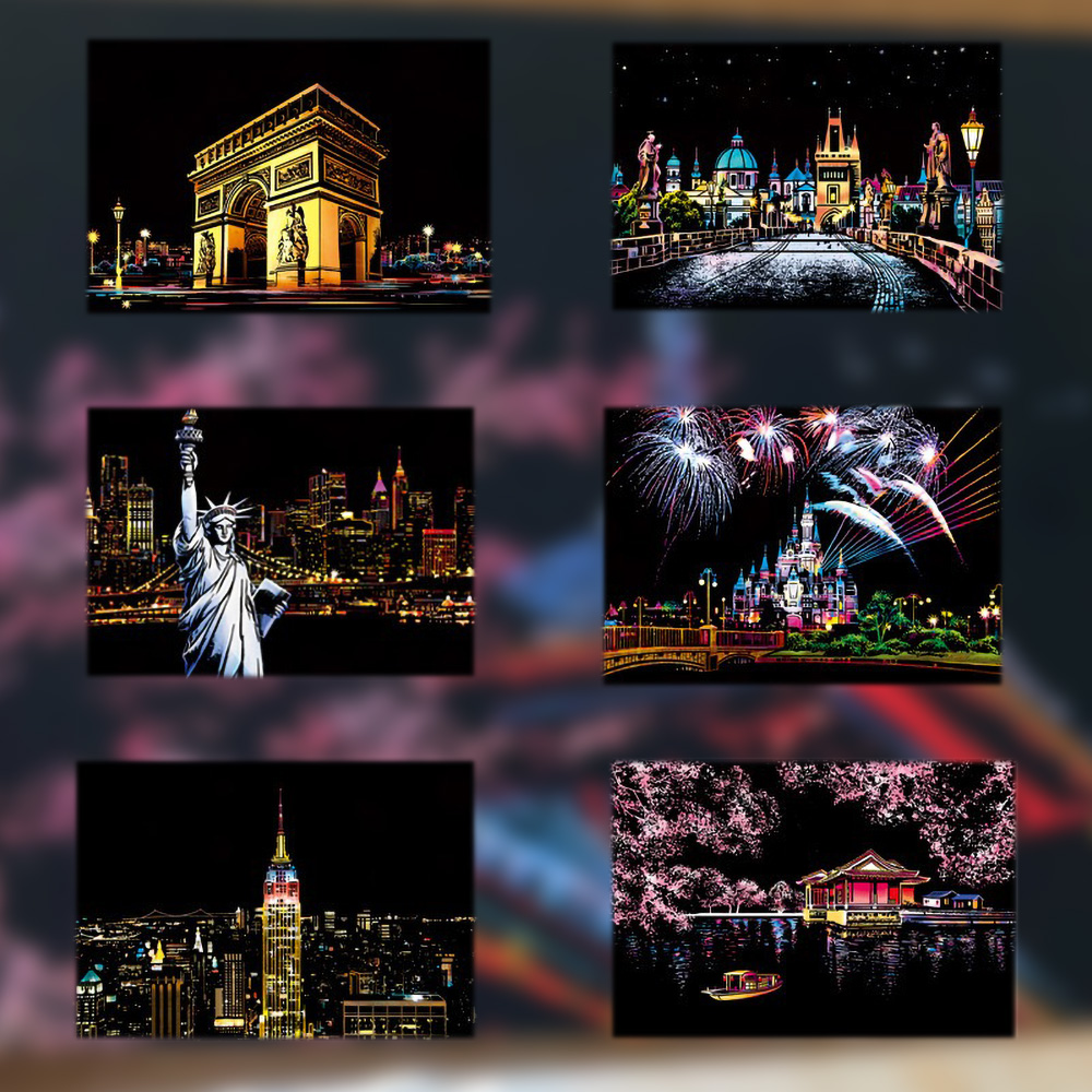 20*14cm DIY Night Scene Painti - Home Decor Scrap 评论和价格
