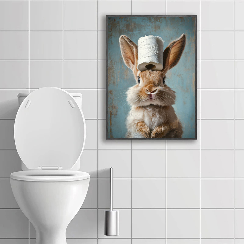 Cartoon Cute Funny Animals wit - Home Decor Scrap 评论和价格