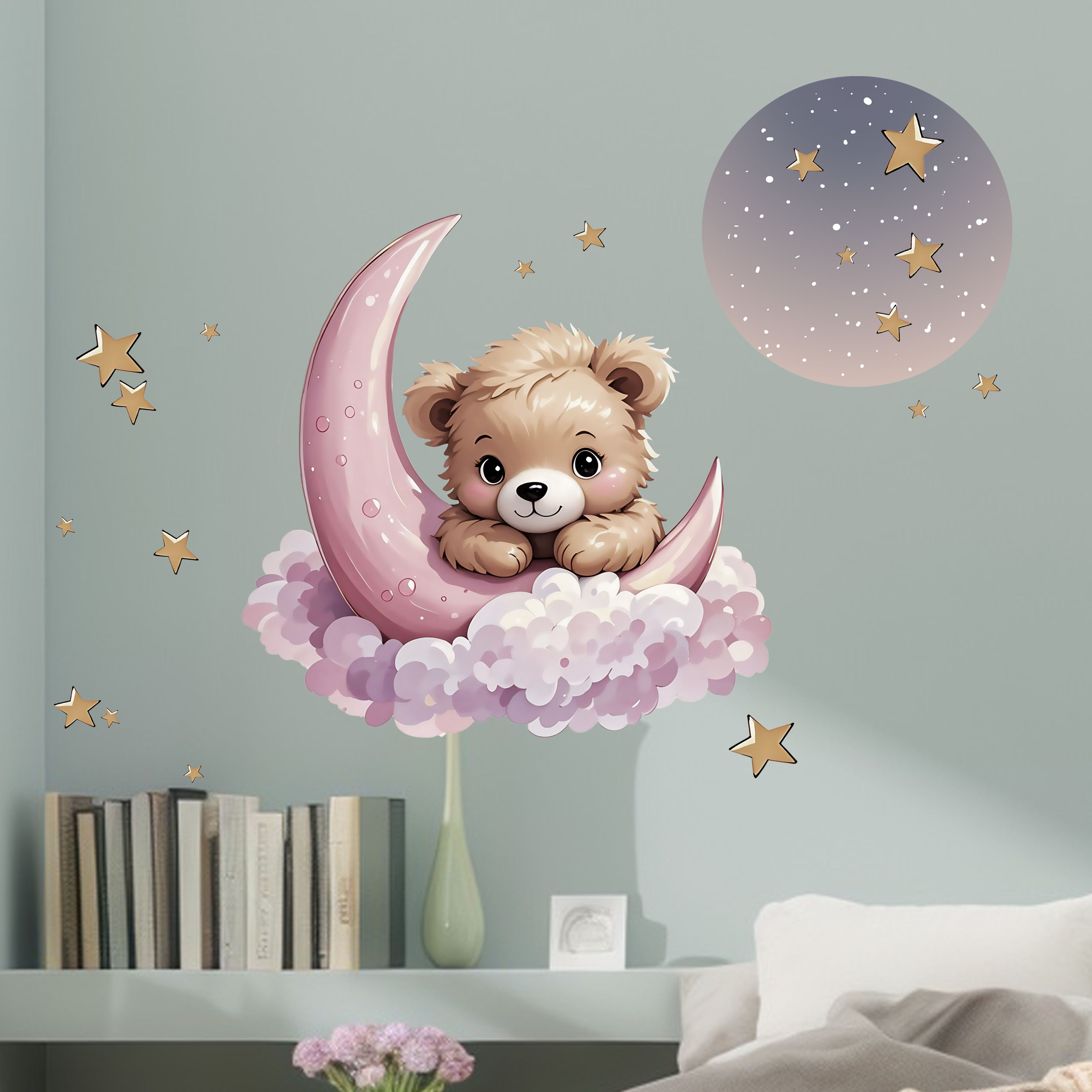 New Arrival Bear Star Moon Nig - Home Decor Scrap 评论和价格
