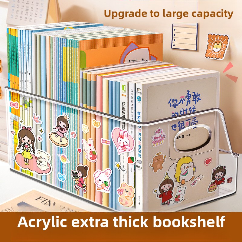 Acrylic Transparent Bookshelf  - Aesthetic Bookend 评论和价格
