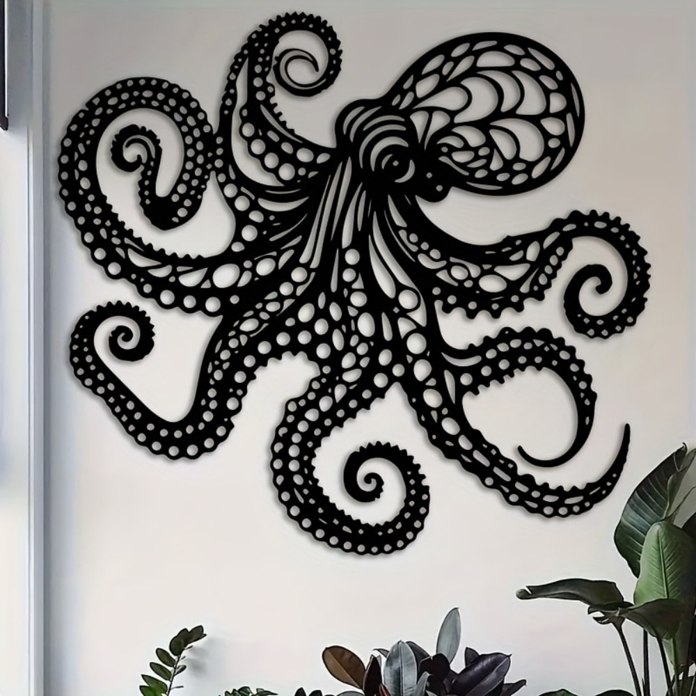 Large Metal Octopus Wall Art S - Victory Home Decor 评论和价格