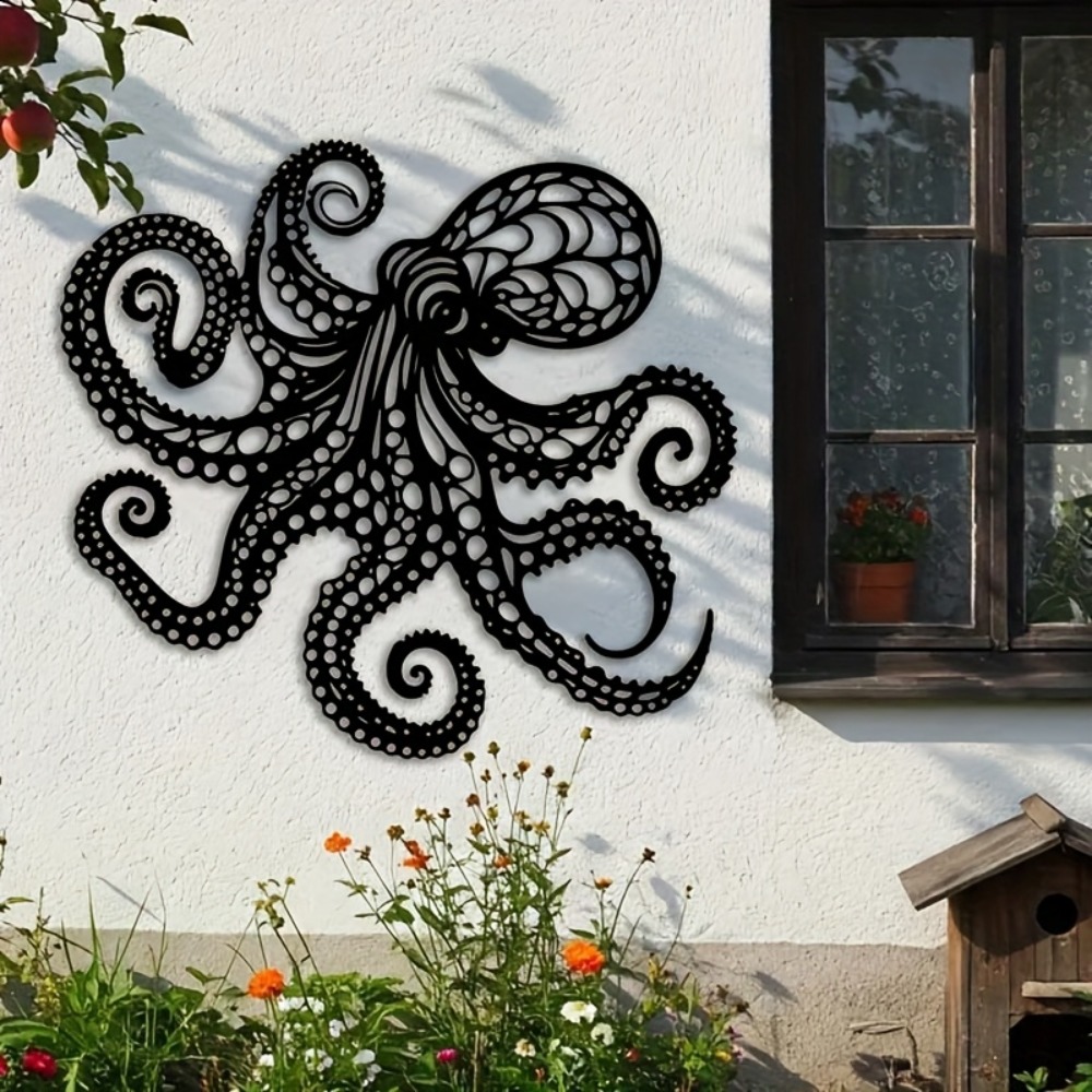 Large Metal Octopus Wall Art S - Victory Home Decor 评论和价格
