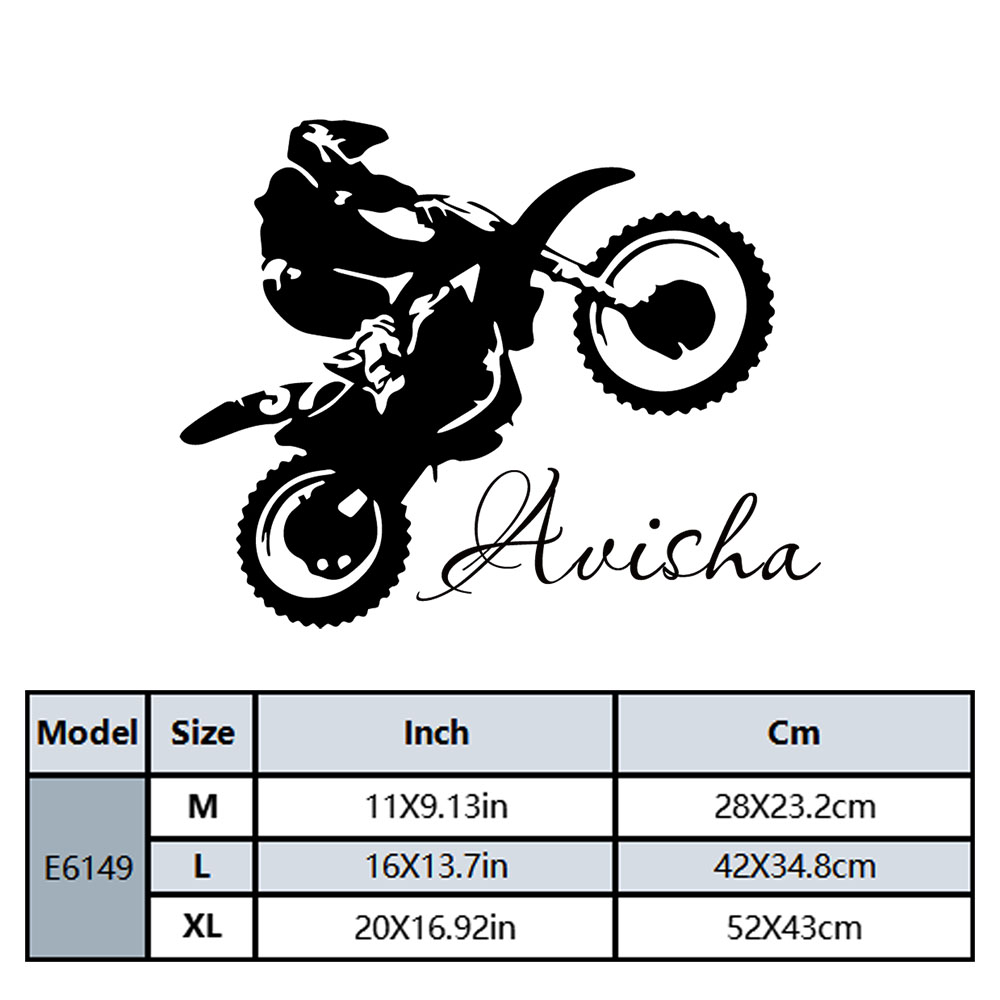 1PC Fashion Motorcyclist Custo - Home Decor Sticker 评论和价格