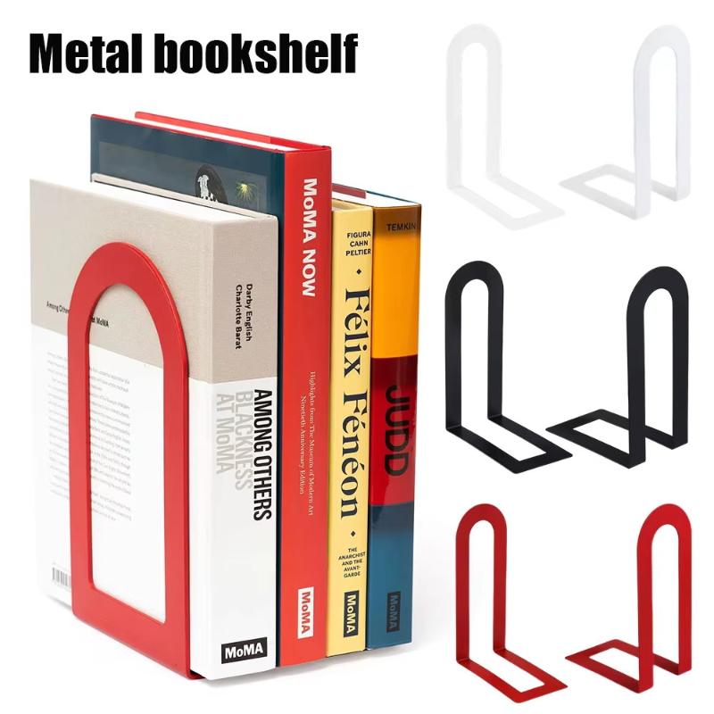 1 Pair L-shaped Iron Bookends  - Aesthetic Bookend 评论和价格