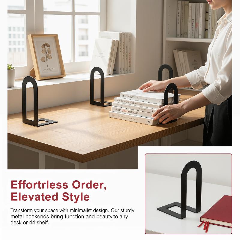 1 Pair L-shaped Iron Bookends  - Aesthetic Bookend 评论和价格