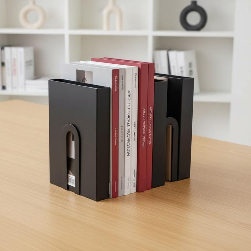 1 Pair L-shaped Iron Bookends  - Aesthetic Bookend 评论和价格