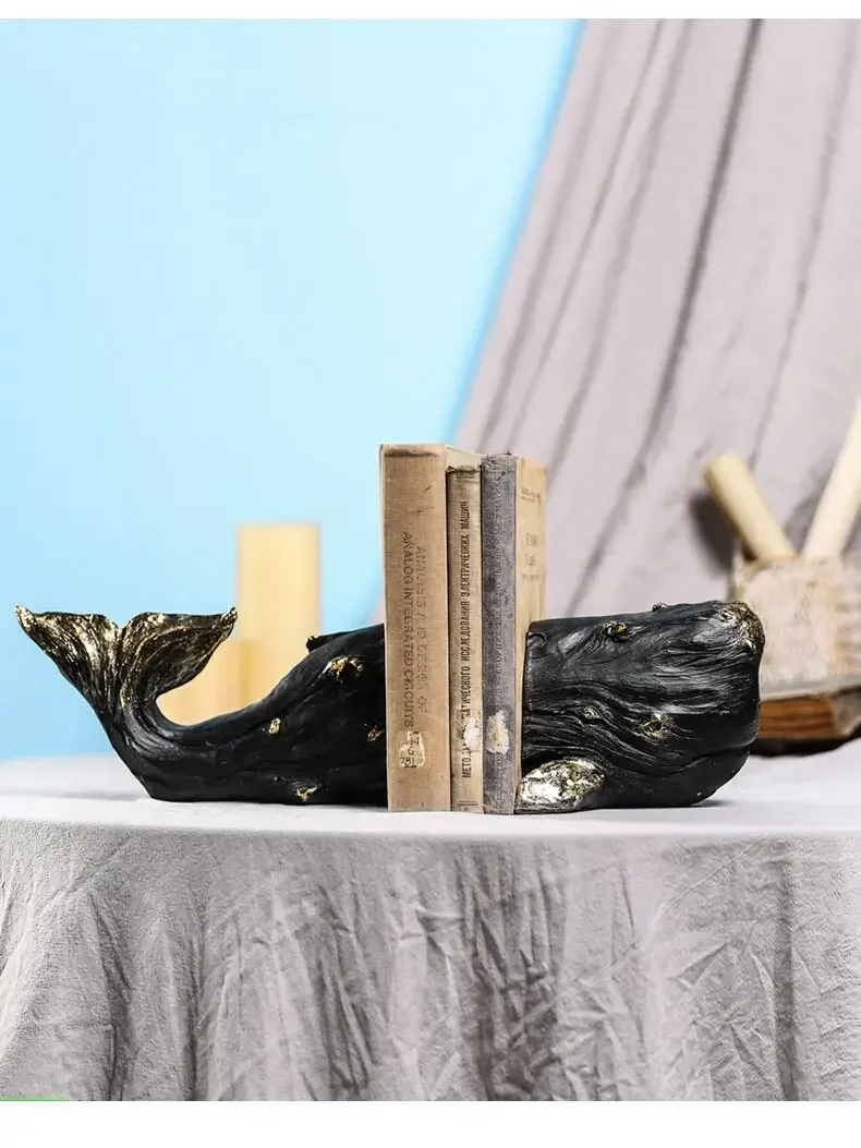 Gold Plated Whale Bookends Lib - Aesthetic Bookend 评论和价格