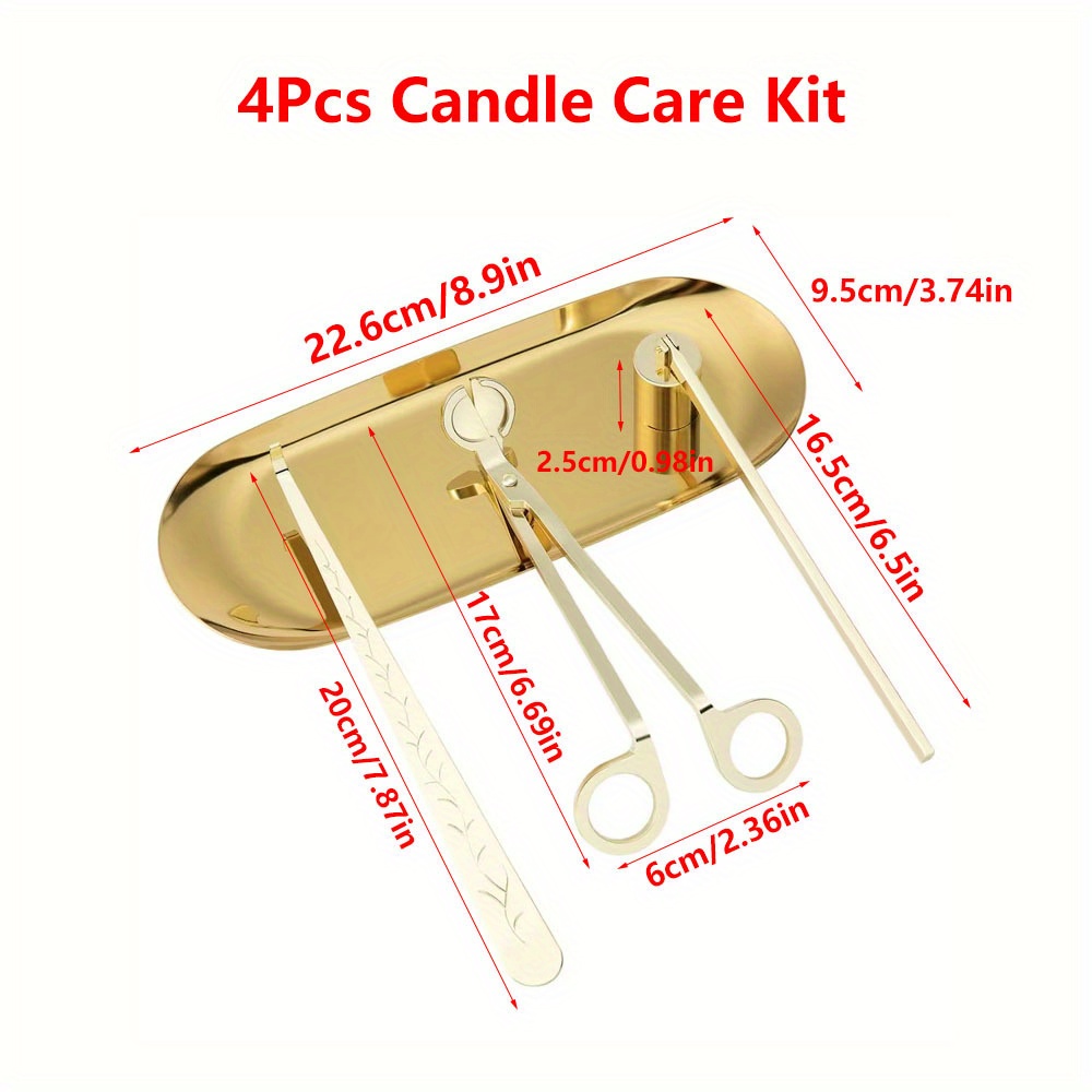 4pcs/set Luxury Candle Care Ki - Home Decor Company 评论和价格
