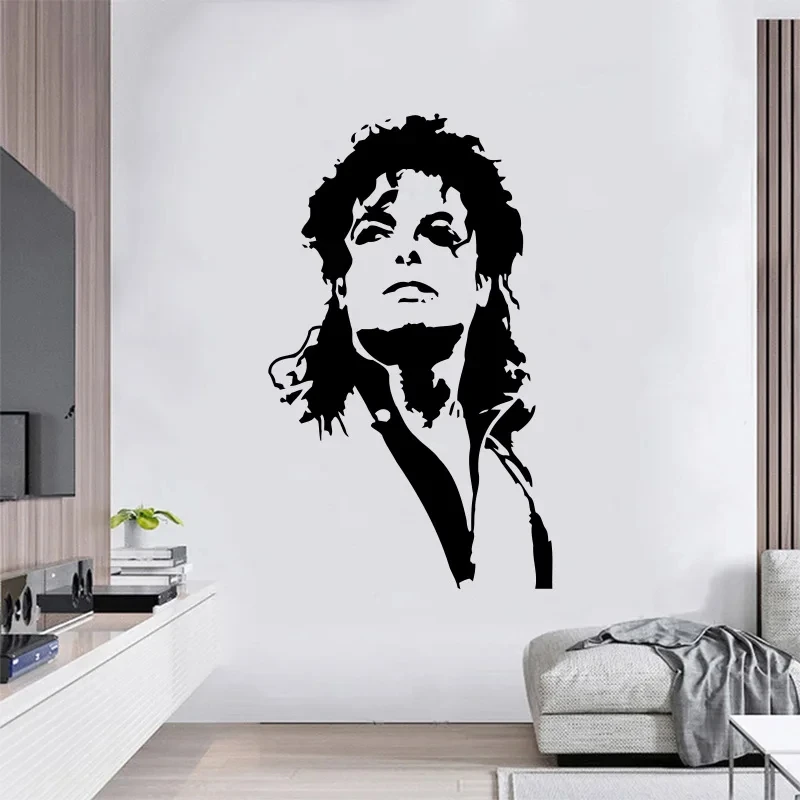 Vinyl MJ Music singer Wall Sti - Home Decor Vinyl Flooring 评论和价格