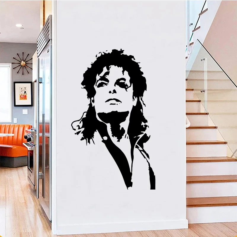 Vinyl MJ Music singer Wall Sti - Home Decor Vinyl Flooring 评论和价格