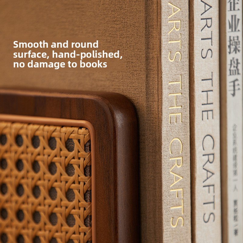 Rattan Woven Bookends Creative - Aesthetic Bookend 评论和价格
