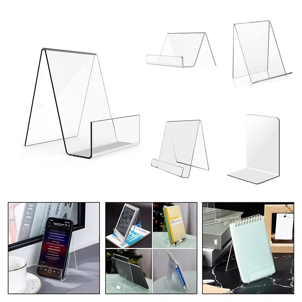 Minimalist Acrylic Book Holder - Aesthetic Bookend 评论和价格