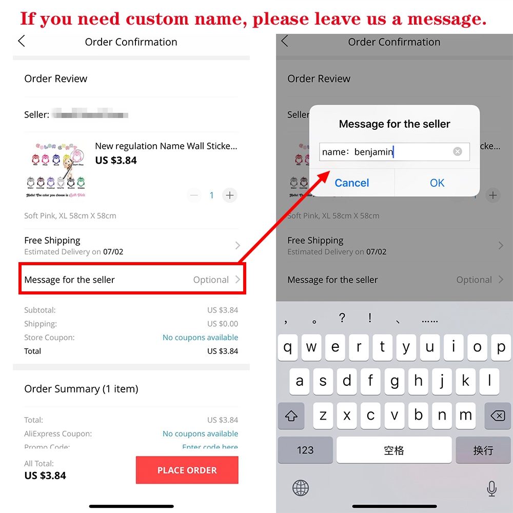 YOUR TEXT Vinyl Decal Sticker  - Home Decor Vinyl Flooring 评论和价格