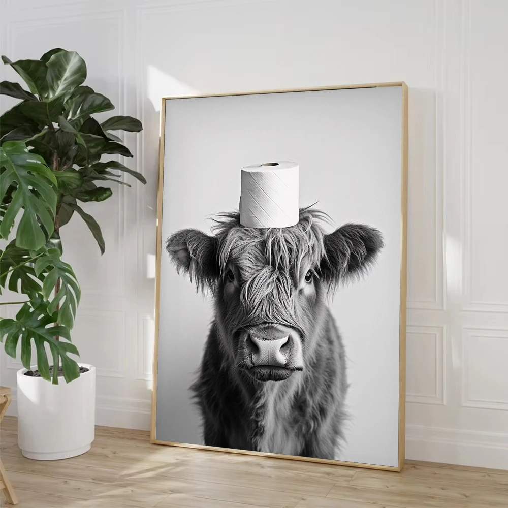 Highland Cow Otter Cat  Raccoo - Home Decor Scrap 评论和价格