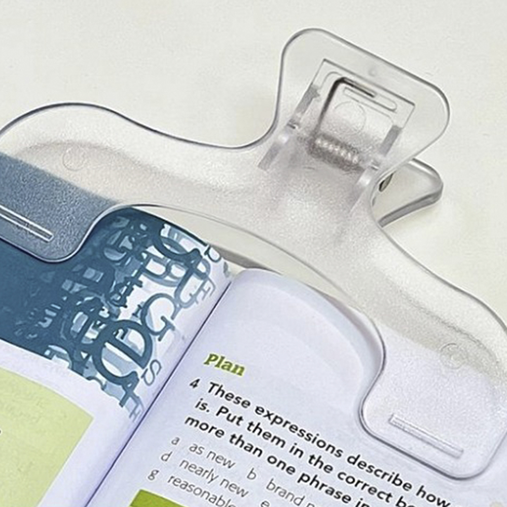 1PC Transparent Plastic Book H - Aesthetic Bookend 评论和价格