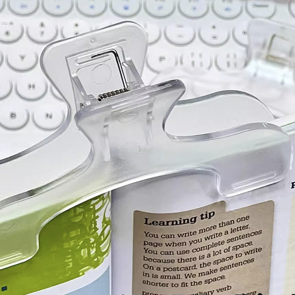 1PC Transparent Plastic Book H - Aesthetic Bookend 评论和价格