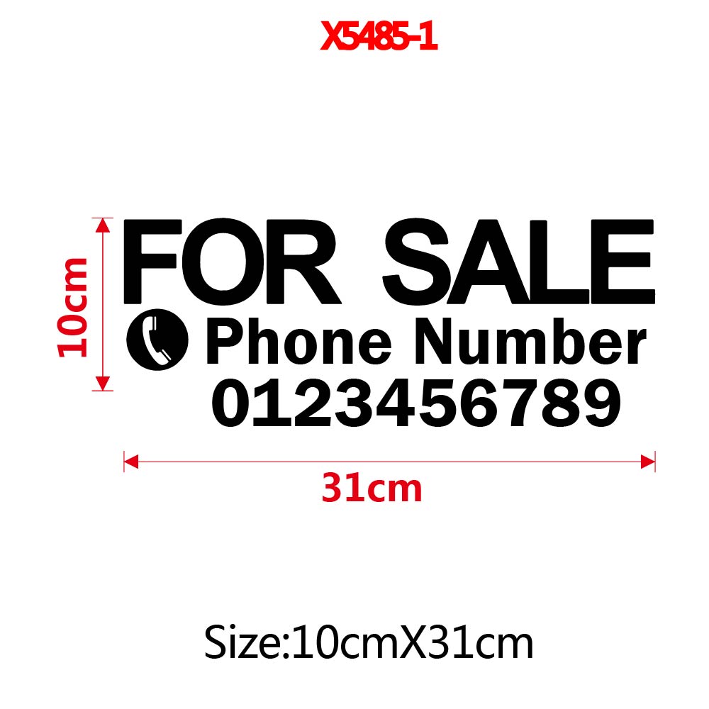 1pc Funny Custom Text with num - Home Decor Sticker 评论和价格