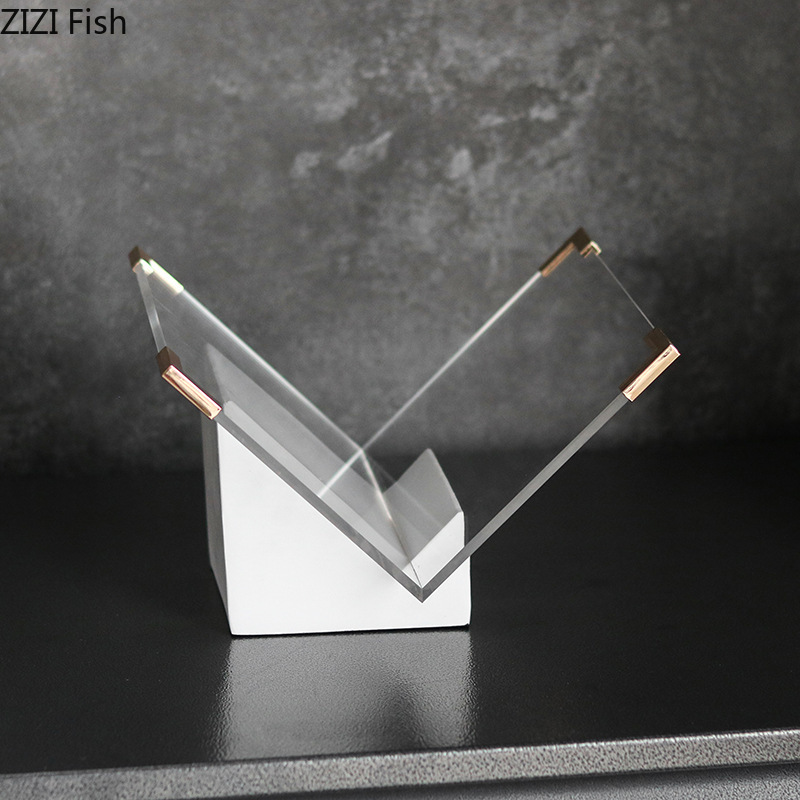 Marble Acrylic Magazine Rack D - Aesthetic Bookend 评论和价格