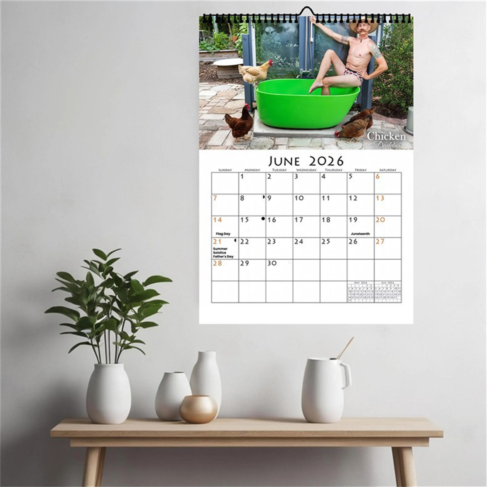 2026 Funny Chicken Daddy Wall  - Home Decor Scrap 评论和价格