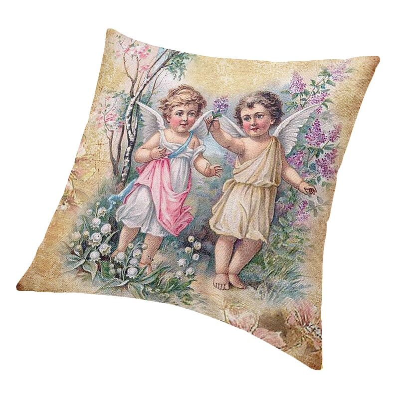 Victorian Angel Square Pillow  - Victory Home Decor 评论和价格