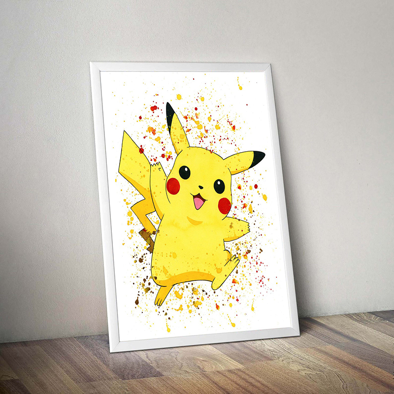 Pokemon Anime Comic Canvas Pai - Home Decor Scrap 评论和价格