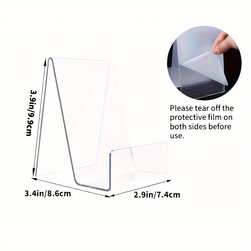4/8pcs Transparent Acrylic Sta - Aesthetic Bookend 评论和价格