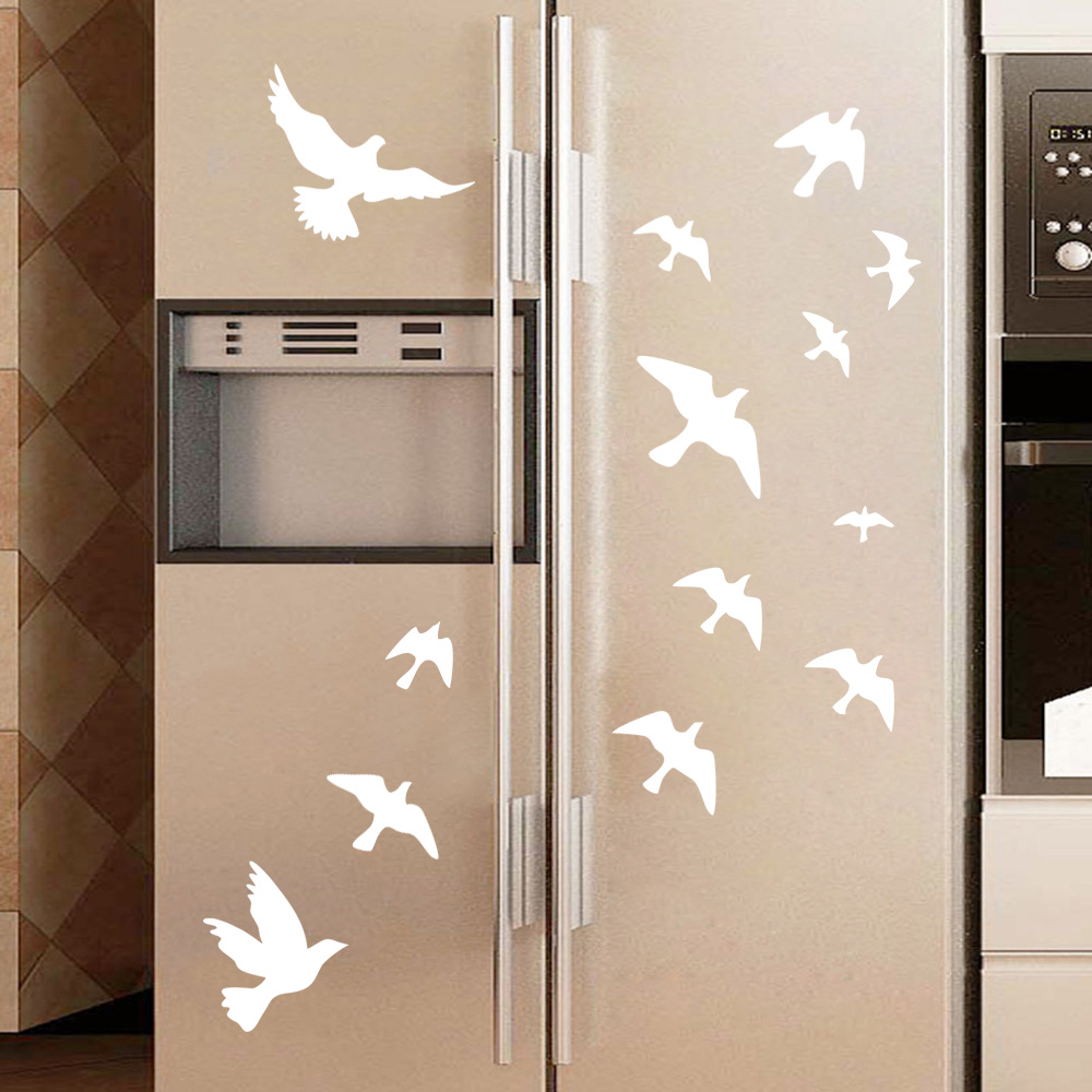 12Pcs/set Bird Wall Stickers H - Home Decor Vinyl Flooring 评论和价格