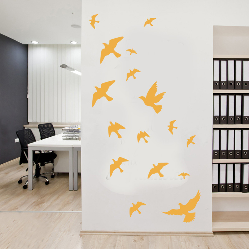 12Pcs/set Bird Wall Stickers H - Home Decor Vinyl Flooring 评论和价格