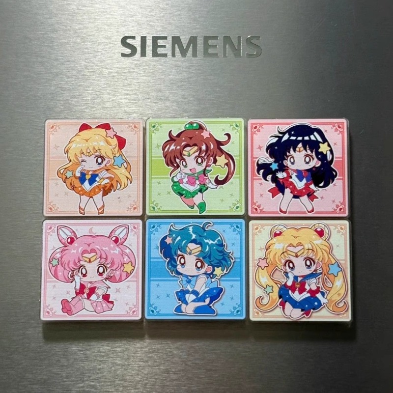 7Pcs/set Sailor Moon Anime Car - Home Decor Sticker 评论和价格