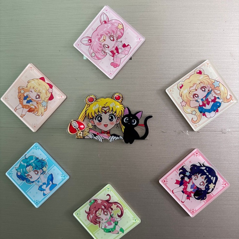 7Pcs/set Sailor Moon Anime Car - Home Decor Sticker 评论和价格