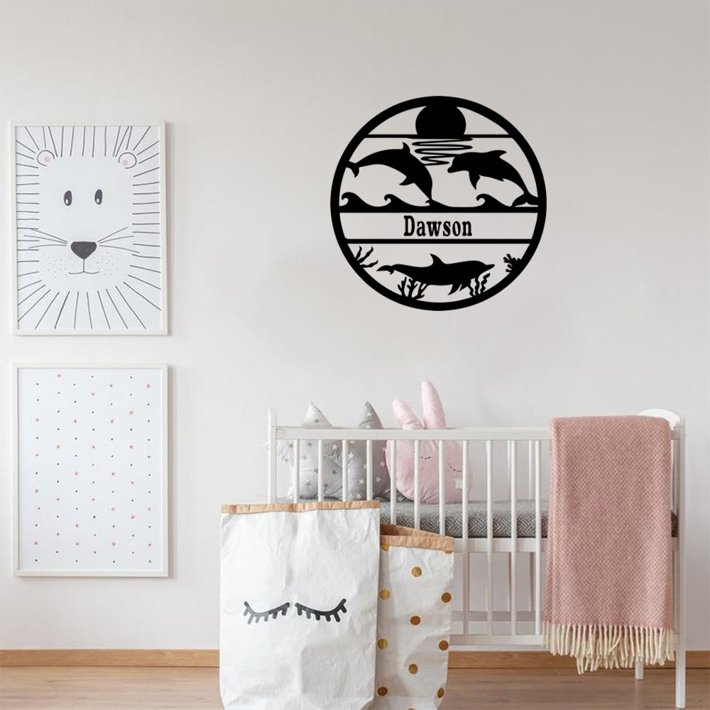 1PC NEW Dolphin Customizable N - Home Decor Sticker 评论和价格