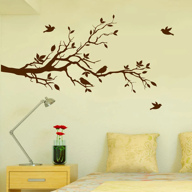 Tree Branch Wall Decal Love Bi - Home Decor Vinyl Flooring 评论和价格