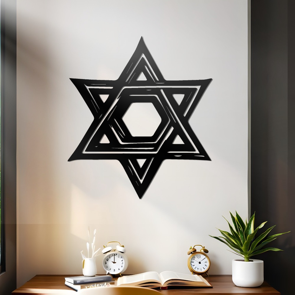 CIFBUY Iron Wall Art Star of D - Home Decor In 评论和价格