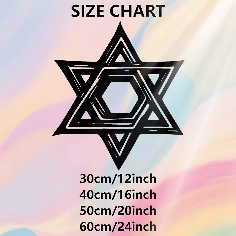 CIFBUY Iron Wall Art Star of D - Home Decor In 评论和价格