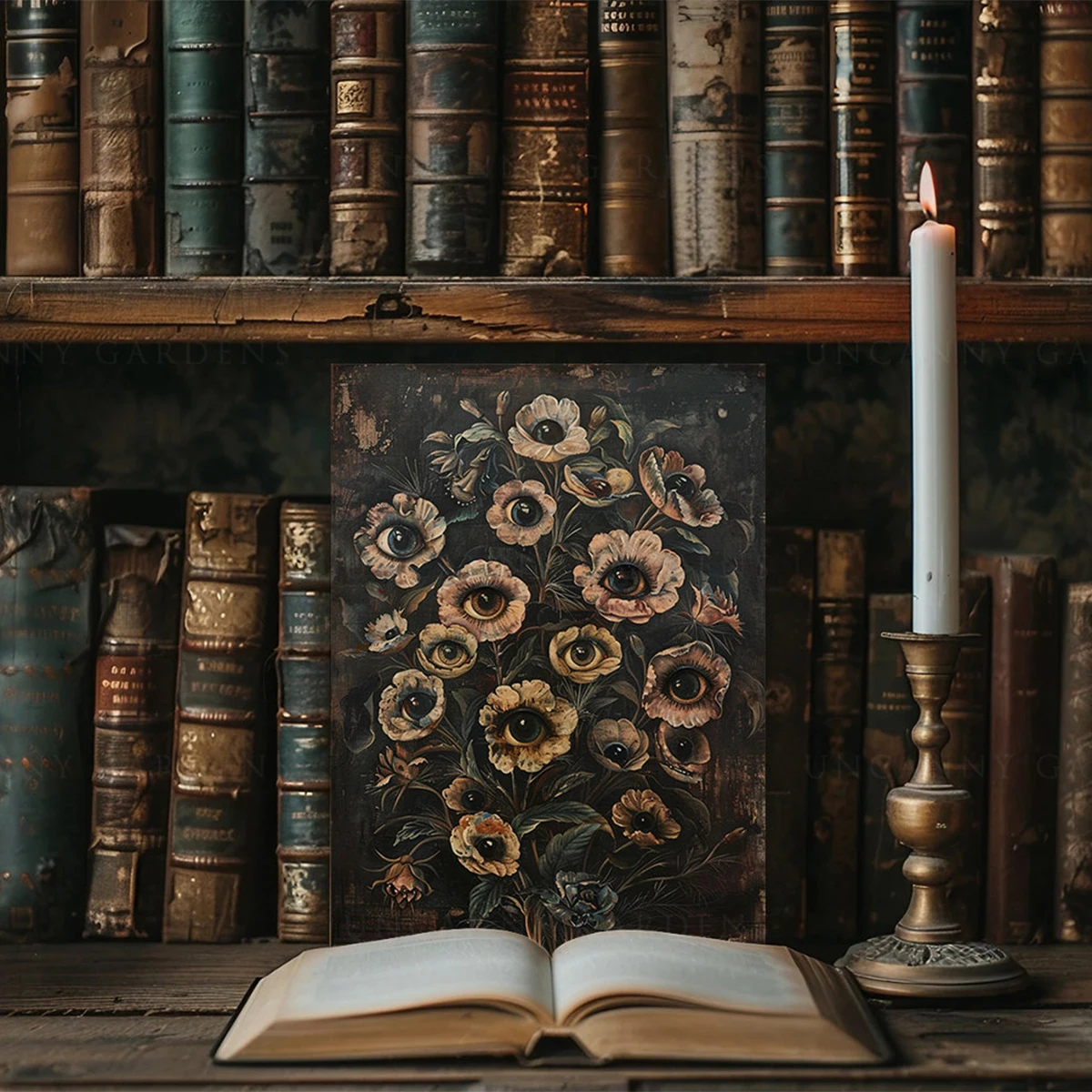 Victorian Gothic Floral Evil E - Victory Home Decor 评论和价格