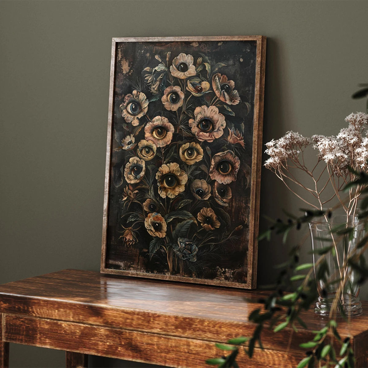 Victorian Gothic Floral Evil E - Victory Home Decor 评论和价格